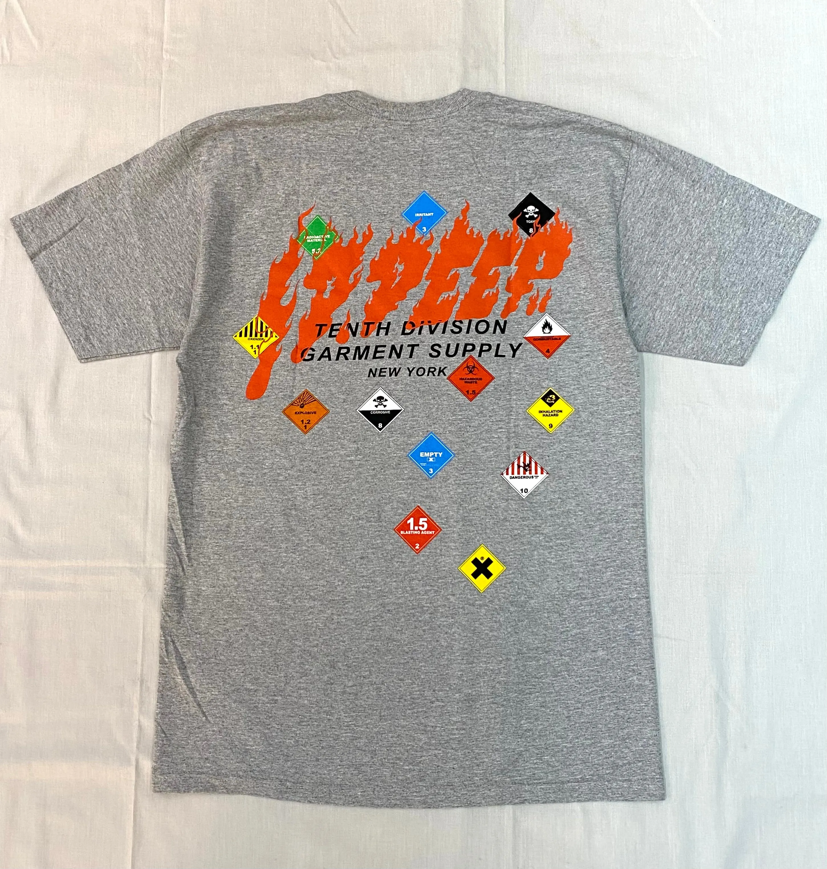 10 Deep Prohibited S/S Tee Heather Grey