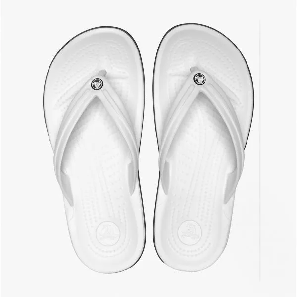 11033-100 CROCBAND FLIP Unisex Flip Flops White