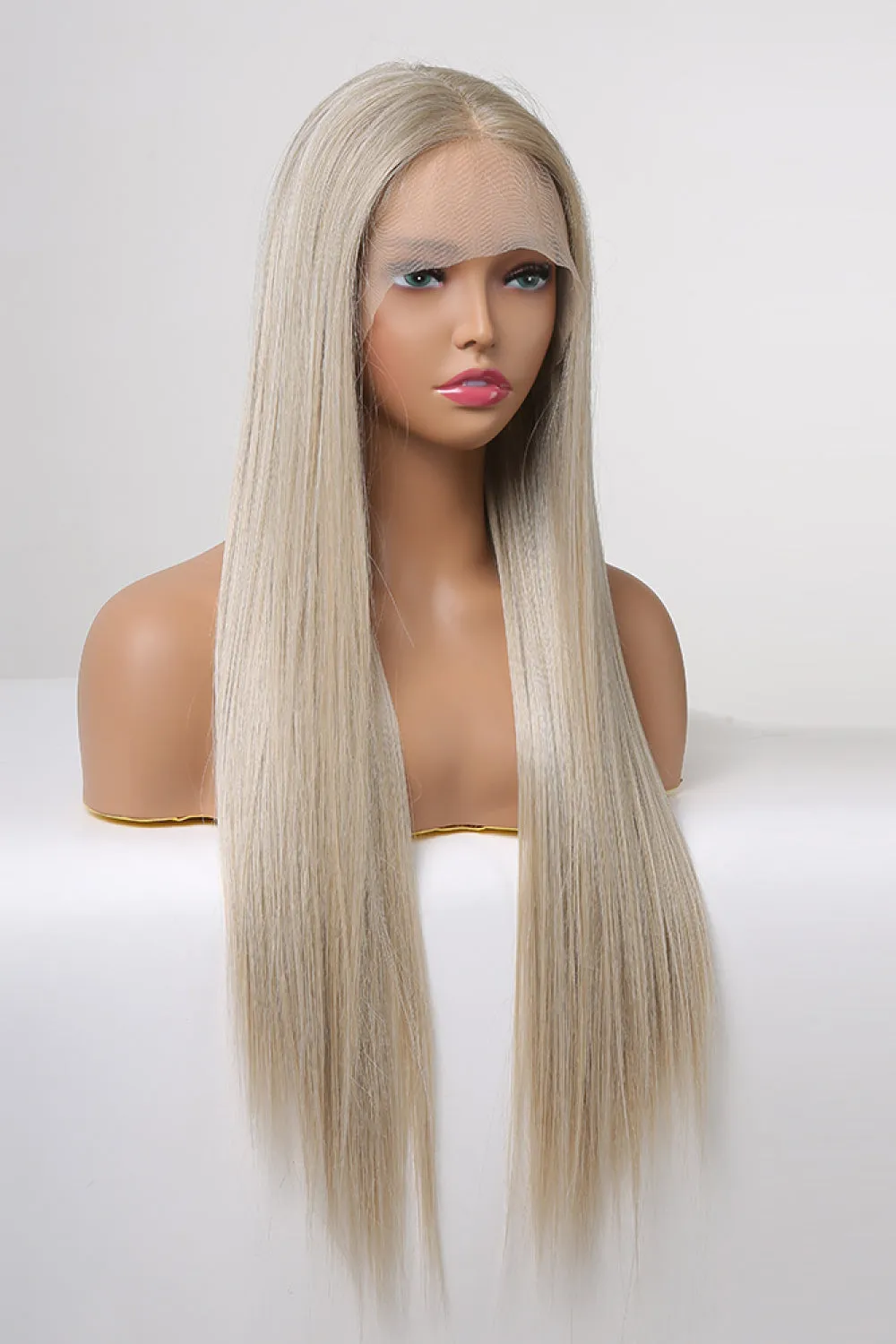 13x2" Lace Front Wigs Synthetic Long Straight 27" 150% Density