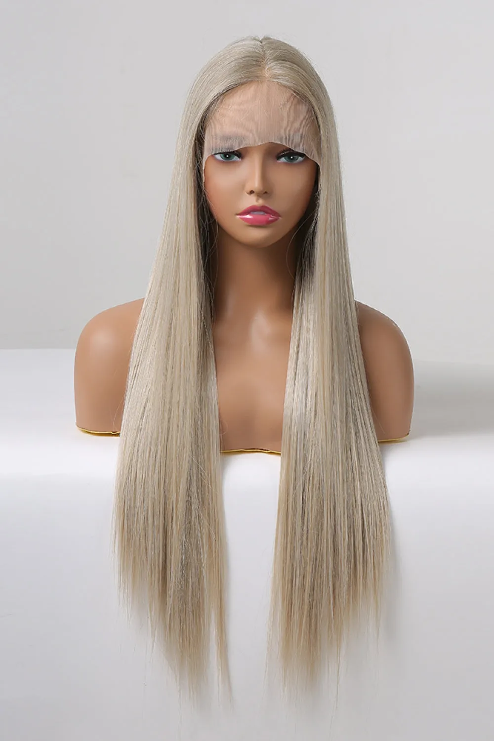 13x2" Lace Front Wigs Synthetic Long Straight 27" 150% Density