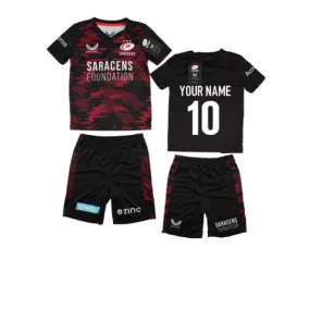 2022-2023 Saracens Infant Home Rugby Kit (Your Name)