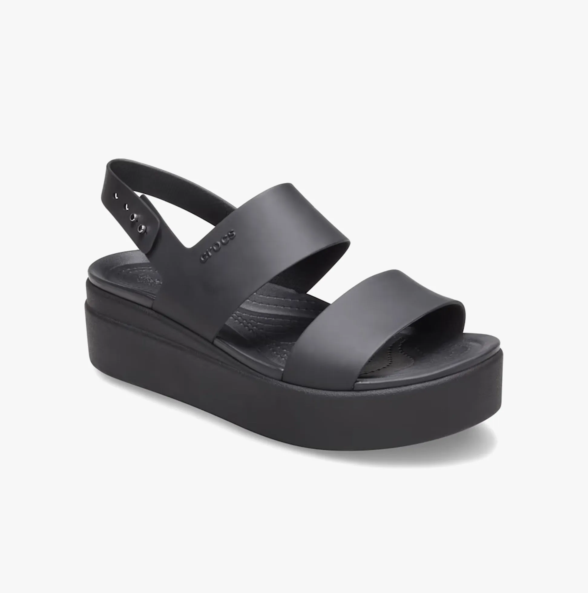 206453-060 BROOKLYN Low Wedge Ladies Sandals Black