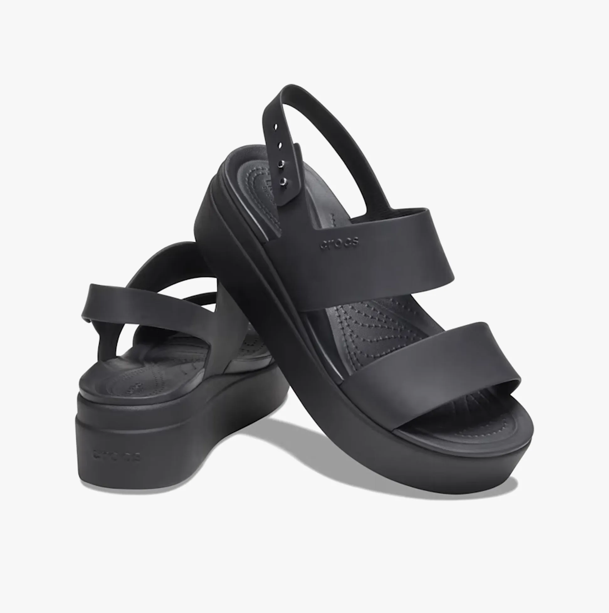 206453-060 BROOKLYN Low Wedge Ladies Sandals Black