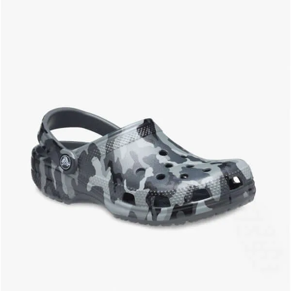 206454-0IE CLASSIC PRINTED CAMO Mens Clogs Slate Grey/Multi