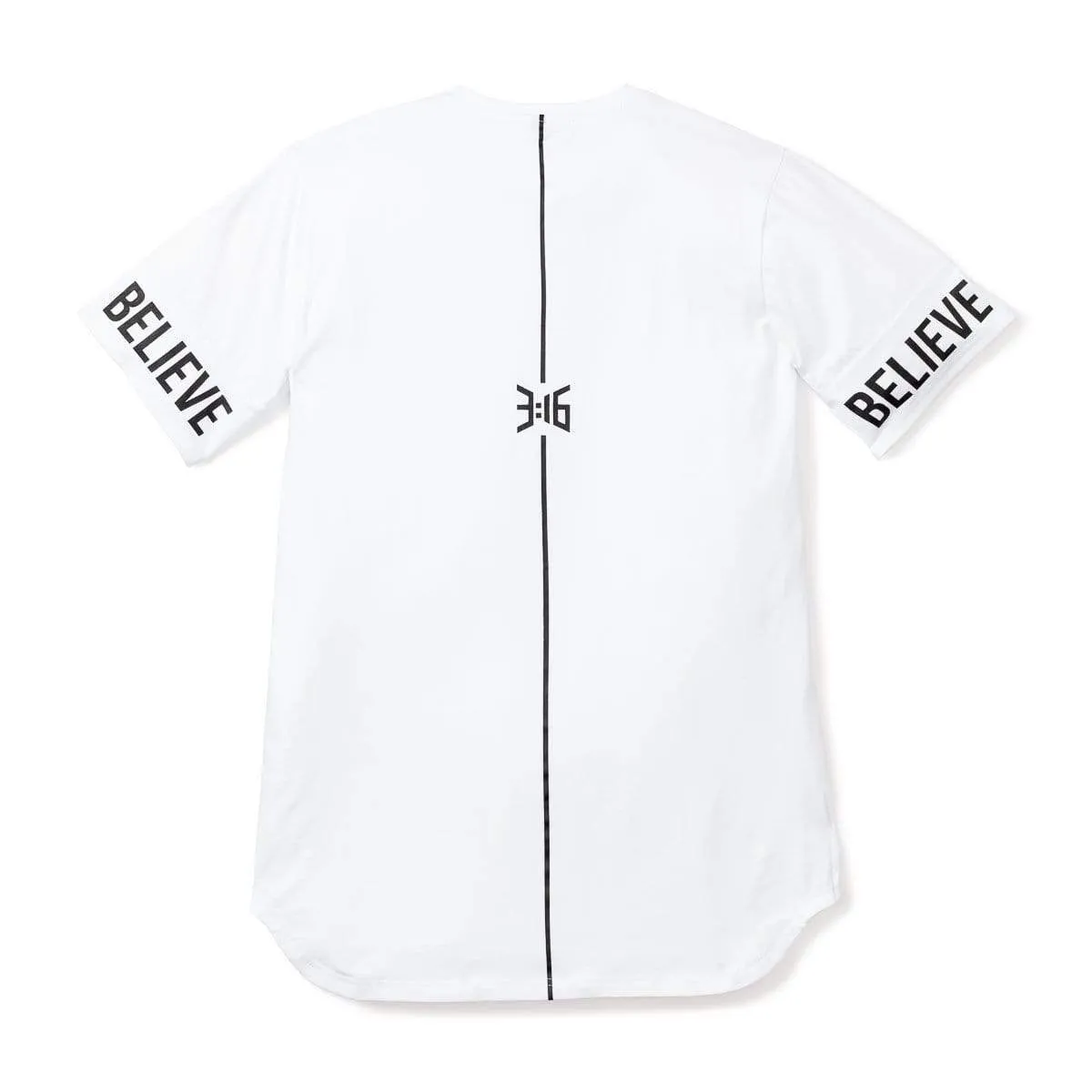 3:16 - Believe Sleeve Tee - White