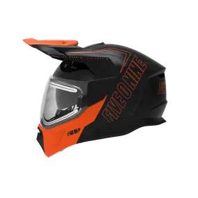 509  Delta R4 Ignite Snowmobile Helmet Fidlock Dual Pane Electric Shield Orange FMVSS 218