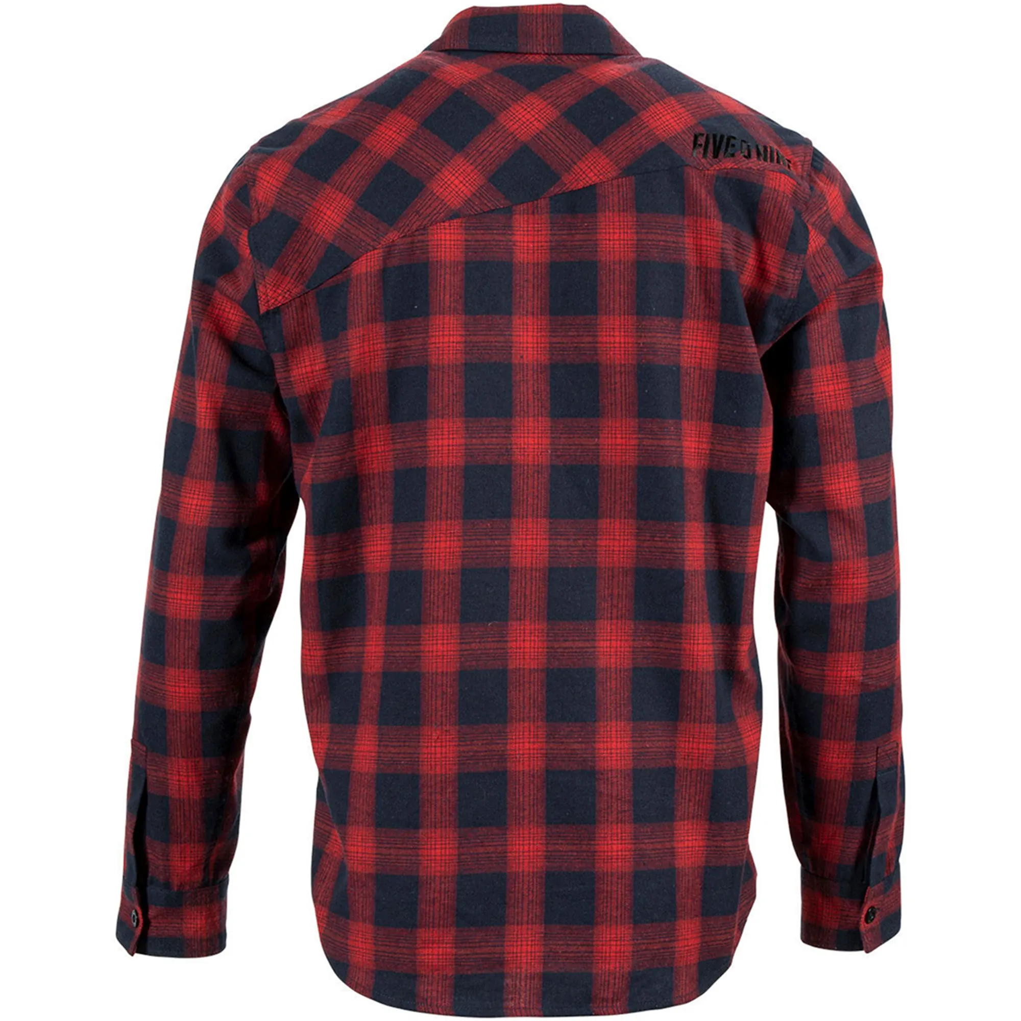 509  Mens Red Navy Basecamp Flannel Shirt Rugged Warm Cotton Snocross Style