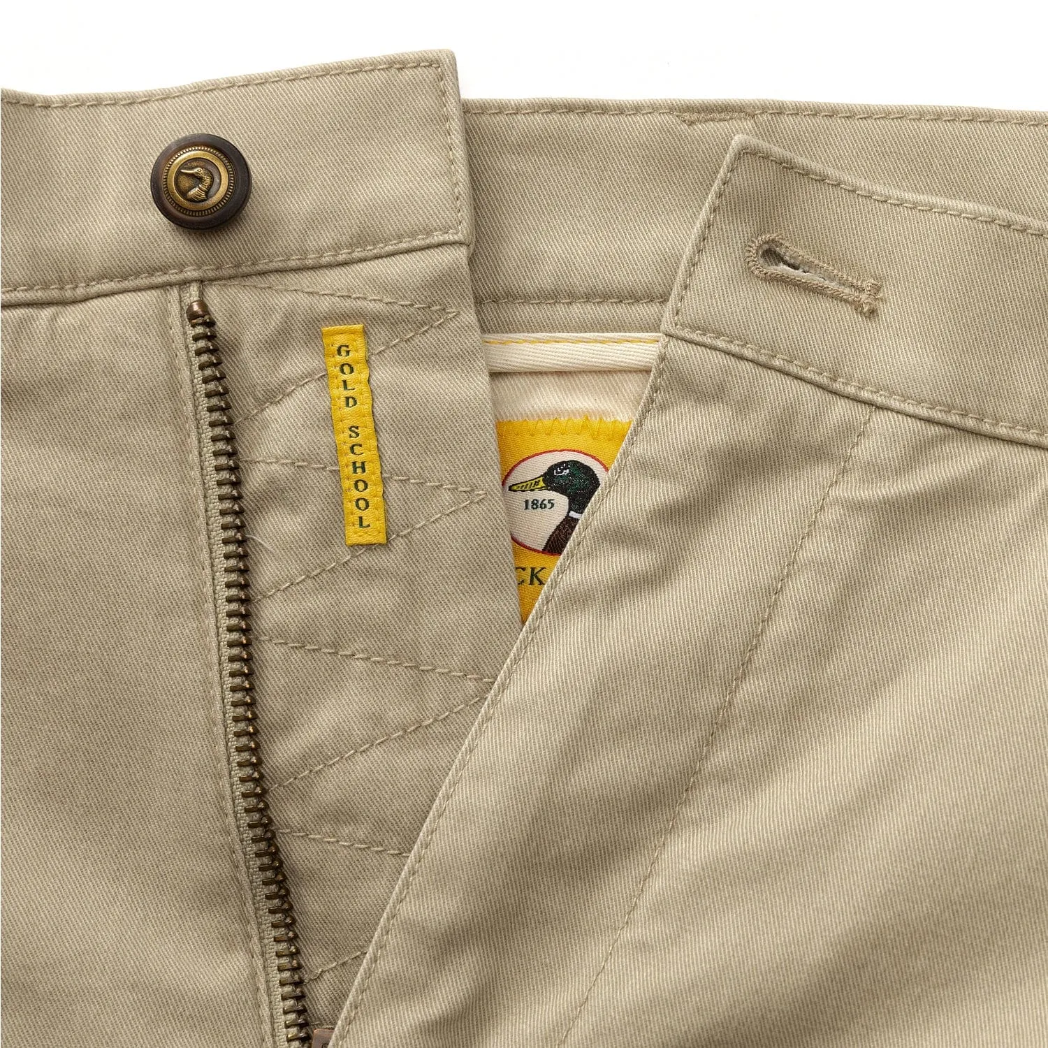 9" Gold School Chino Short- Khaki