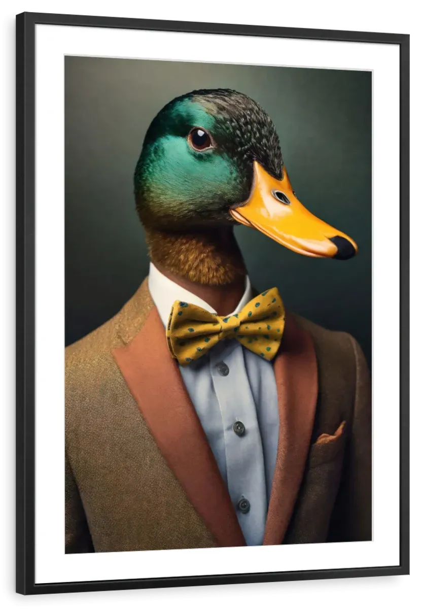 A Duck Portrait Wall Art