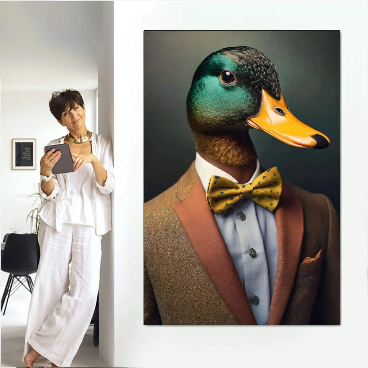 A Duck Portrait Wall Art