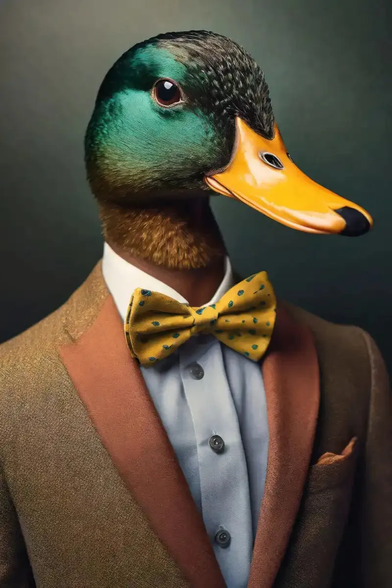 A Duck Portrait Wall Art