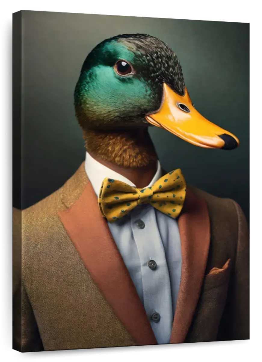 A Duck Portrait Wall Art