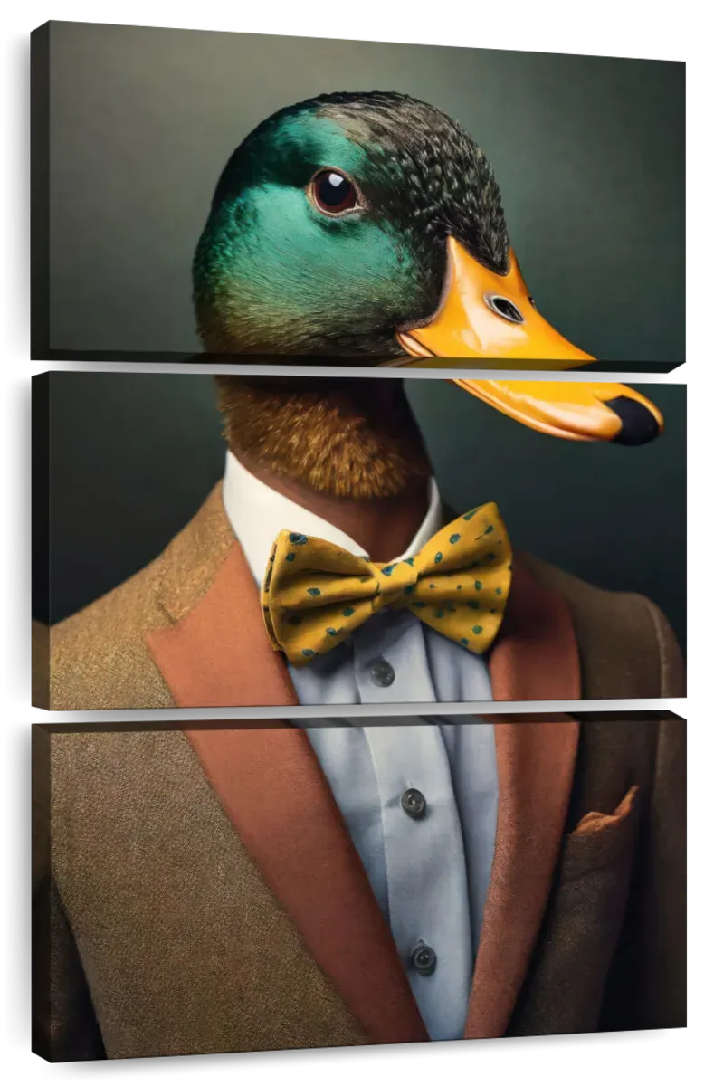 A Duck Portrait Wall Art