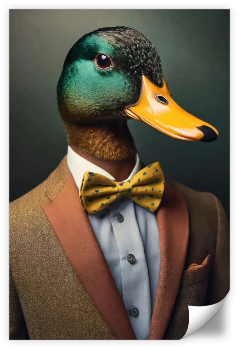 A Duck Portrait Wall Art