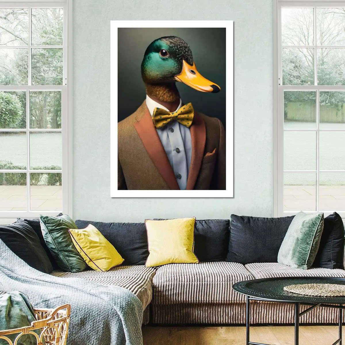 A Duck Portrait Wall Art