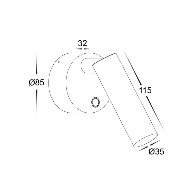 Adjustable Aluminium Down Wall Light | TRIColour