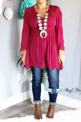 AHB EXCLUSIVE - The Most Beautiful Top - Crimson