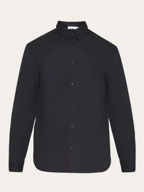 ALF regular crispy cotton shirt - GOTS/Vegan - Black Jet