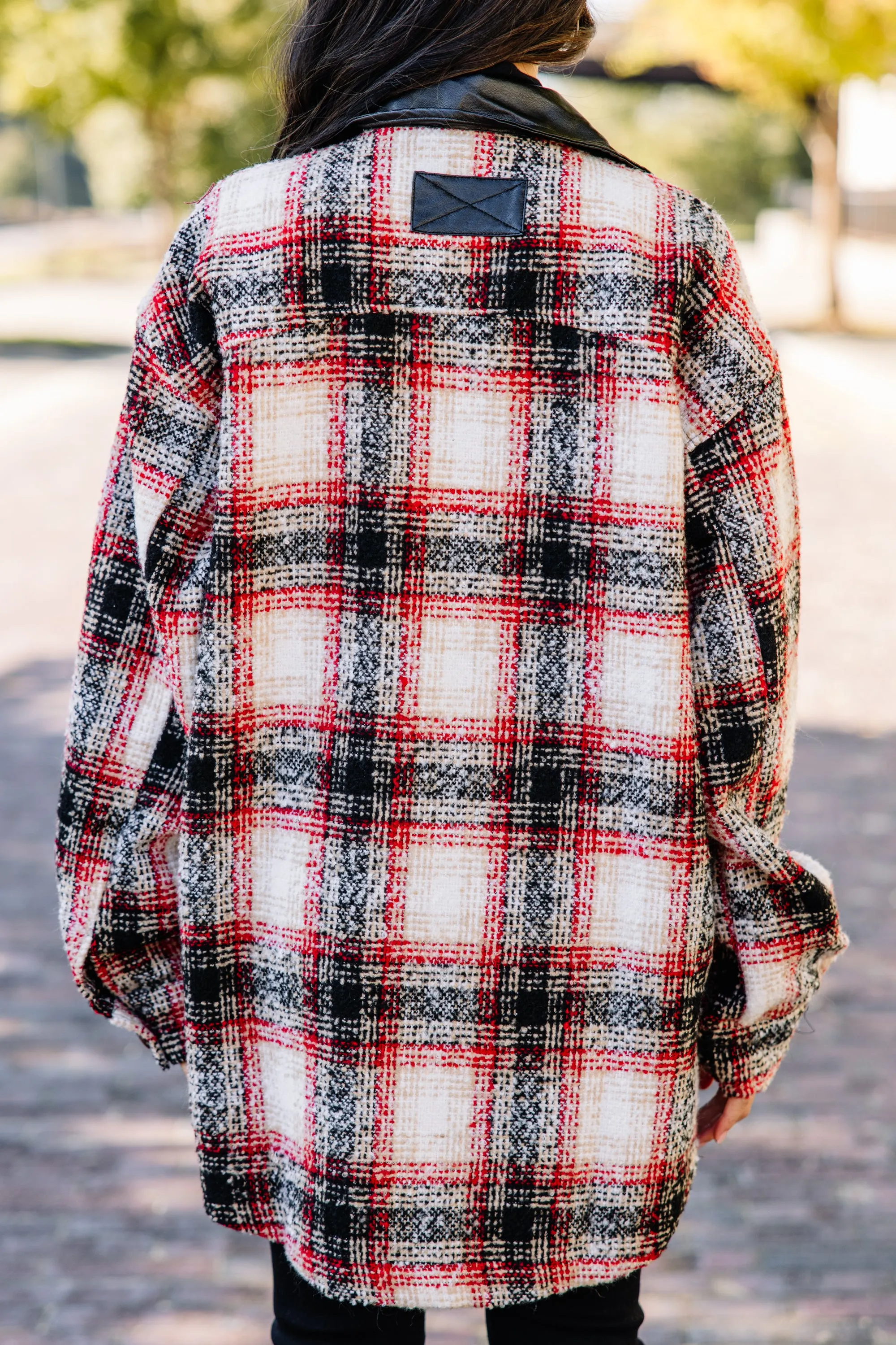 All The Options Red Plaid Shacket