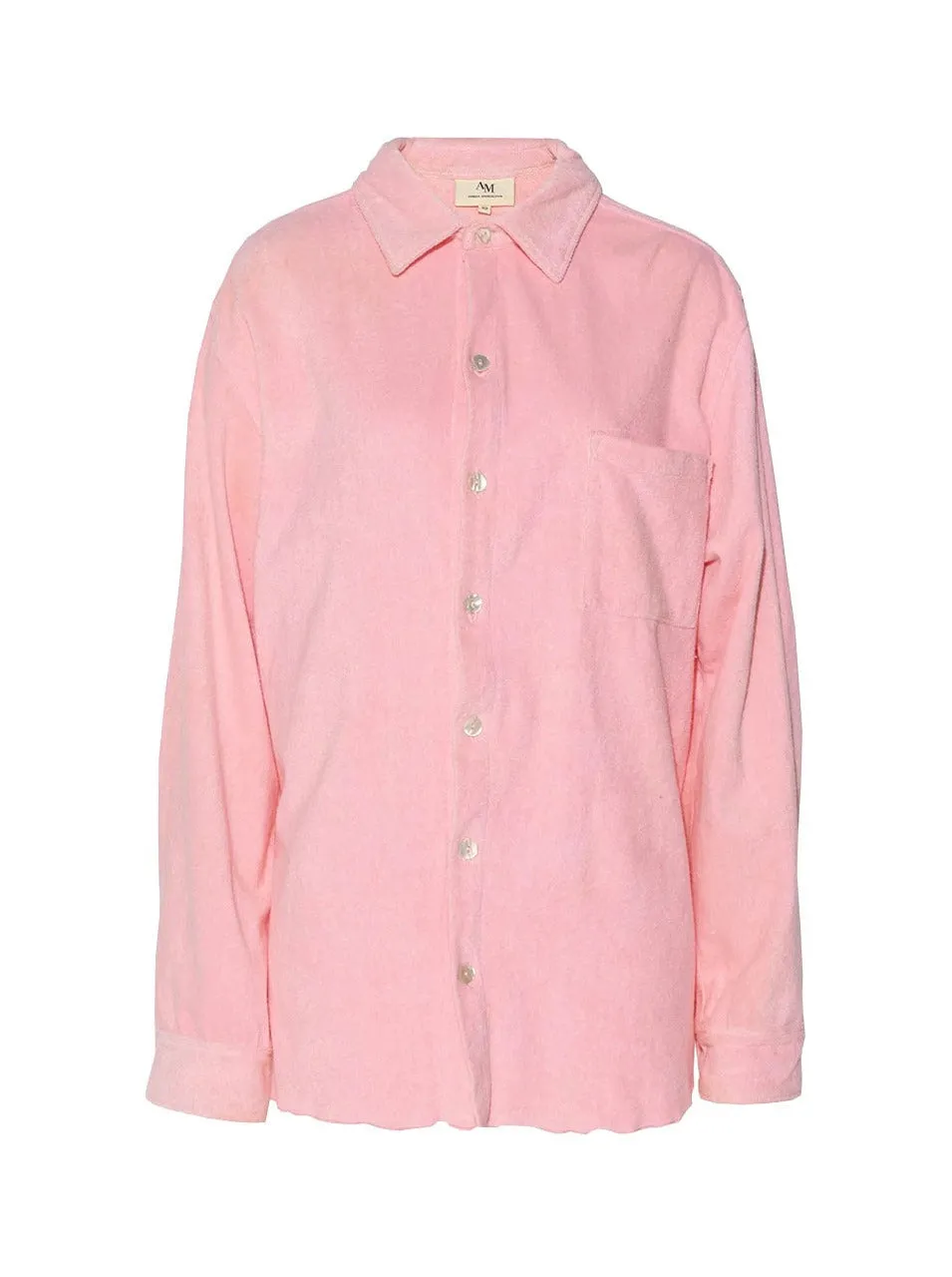 Ambra Maddalena Button Down Shirt in Bubblegum