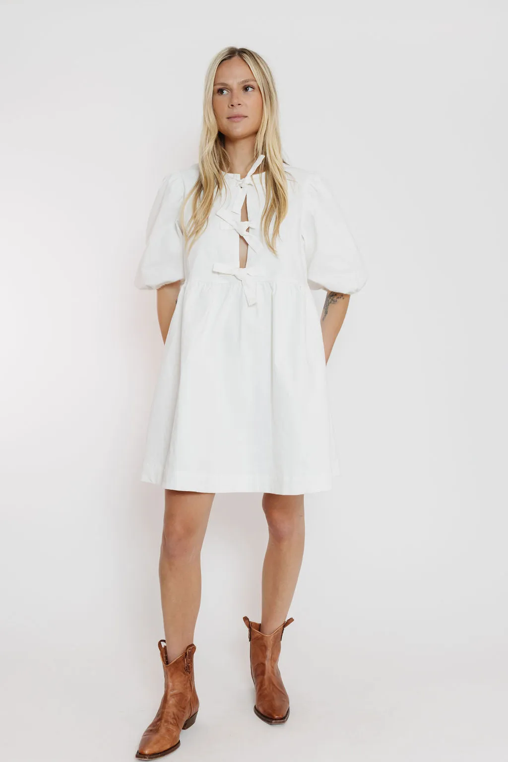 Ambrose Dress in Off White