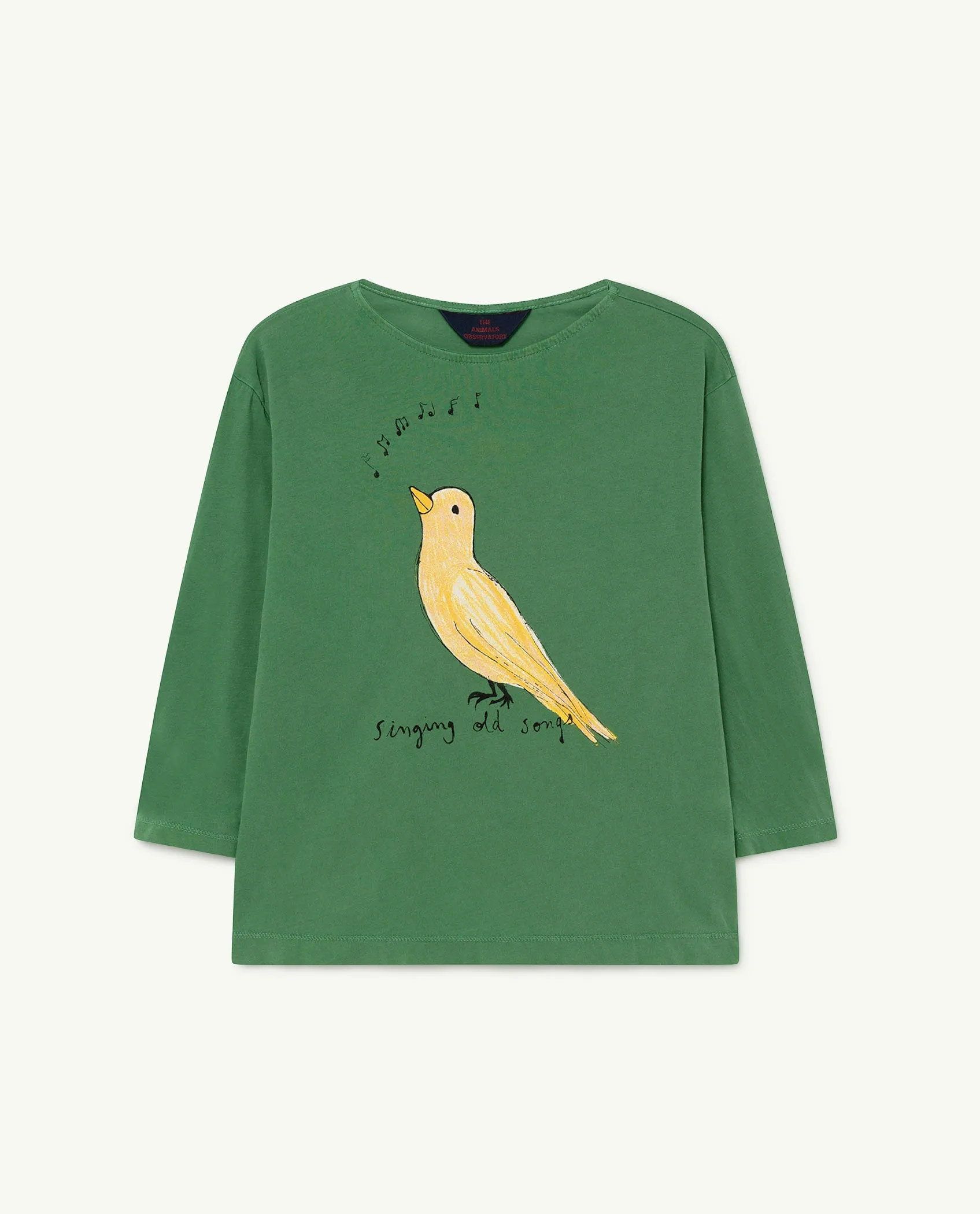 Anteater Kids  T-Shirt Green Bird