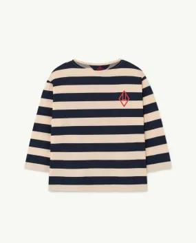 Anteater Kids  T-Shirt Peachy Stripes