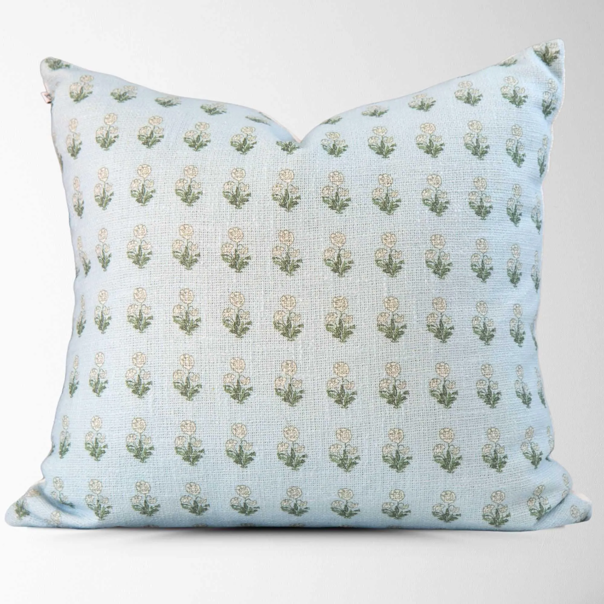 Arabella Light Blue Print Pillow