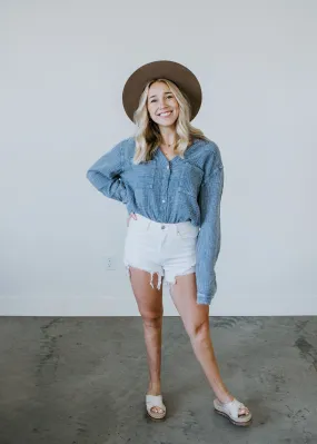 Avalon Button Down Bodysuit