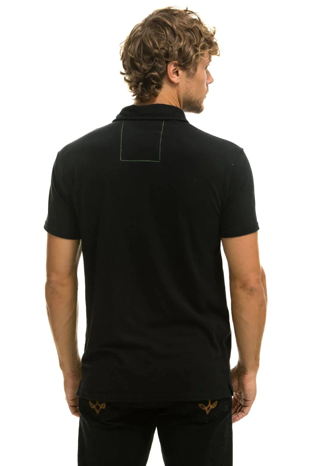 AVIATOR NATION POLO - BLACK