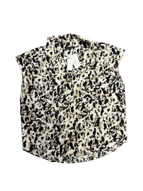 Banana Republic Womens Leopard Print Sleeveless Blouse Top Size M