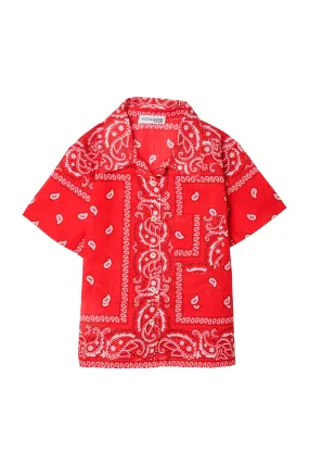 Bandana Bowling Shirt Red