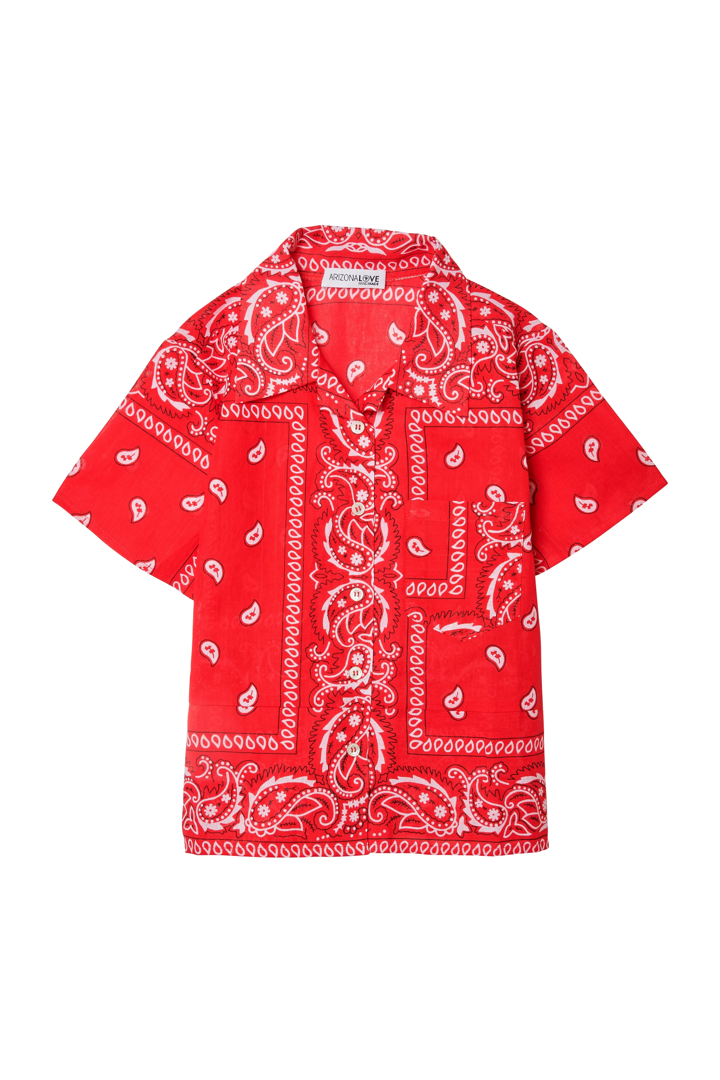 Bandana Bowling Shirt Red