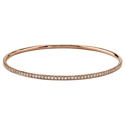 Bangle in 18k Gold with Diamonds