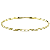 Bangle in 18k Gold with Diamonds