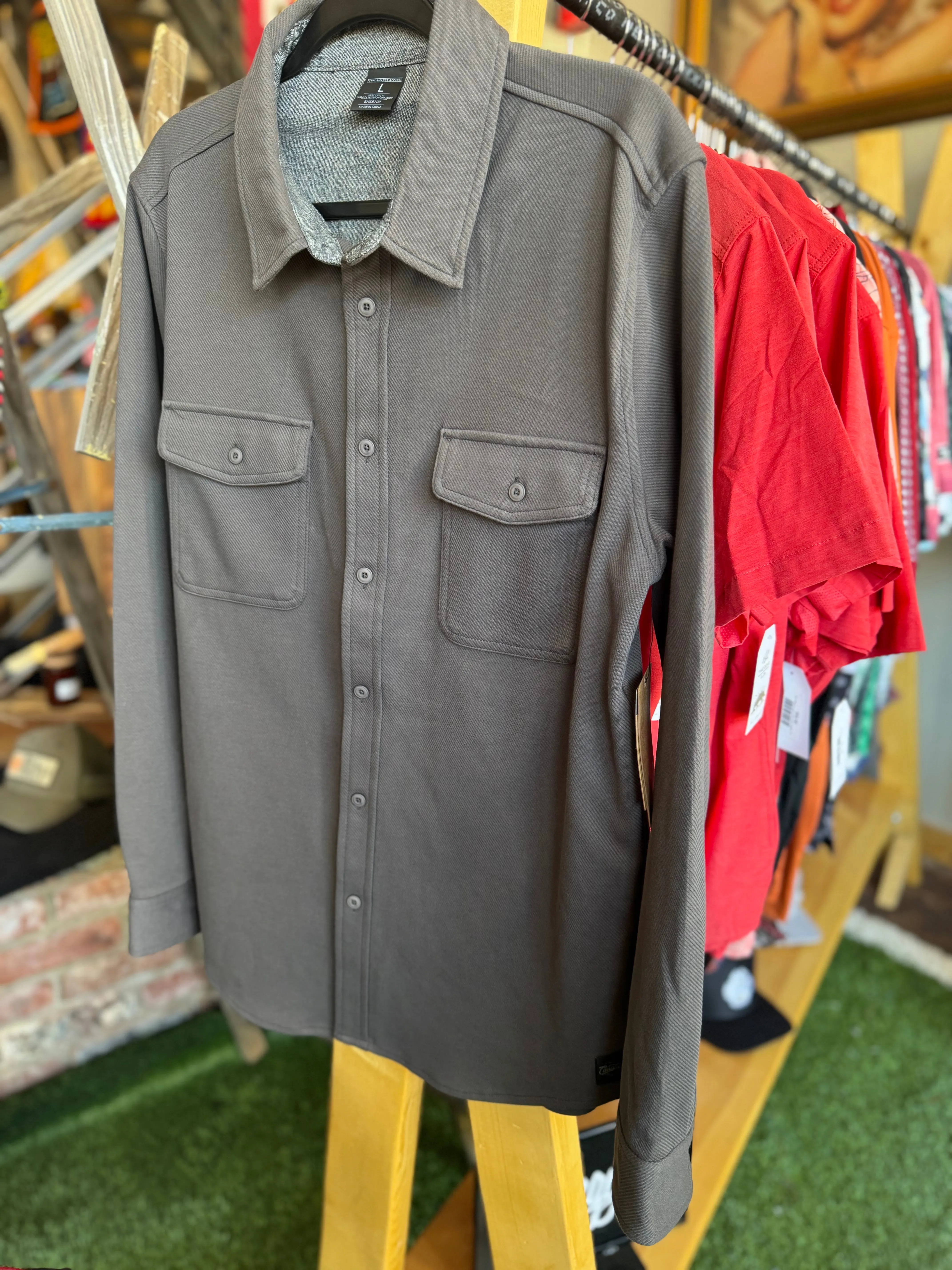 Banks Heavyweight Button Down - Charcoal - Cavalier