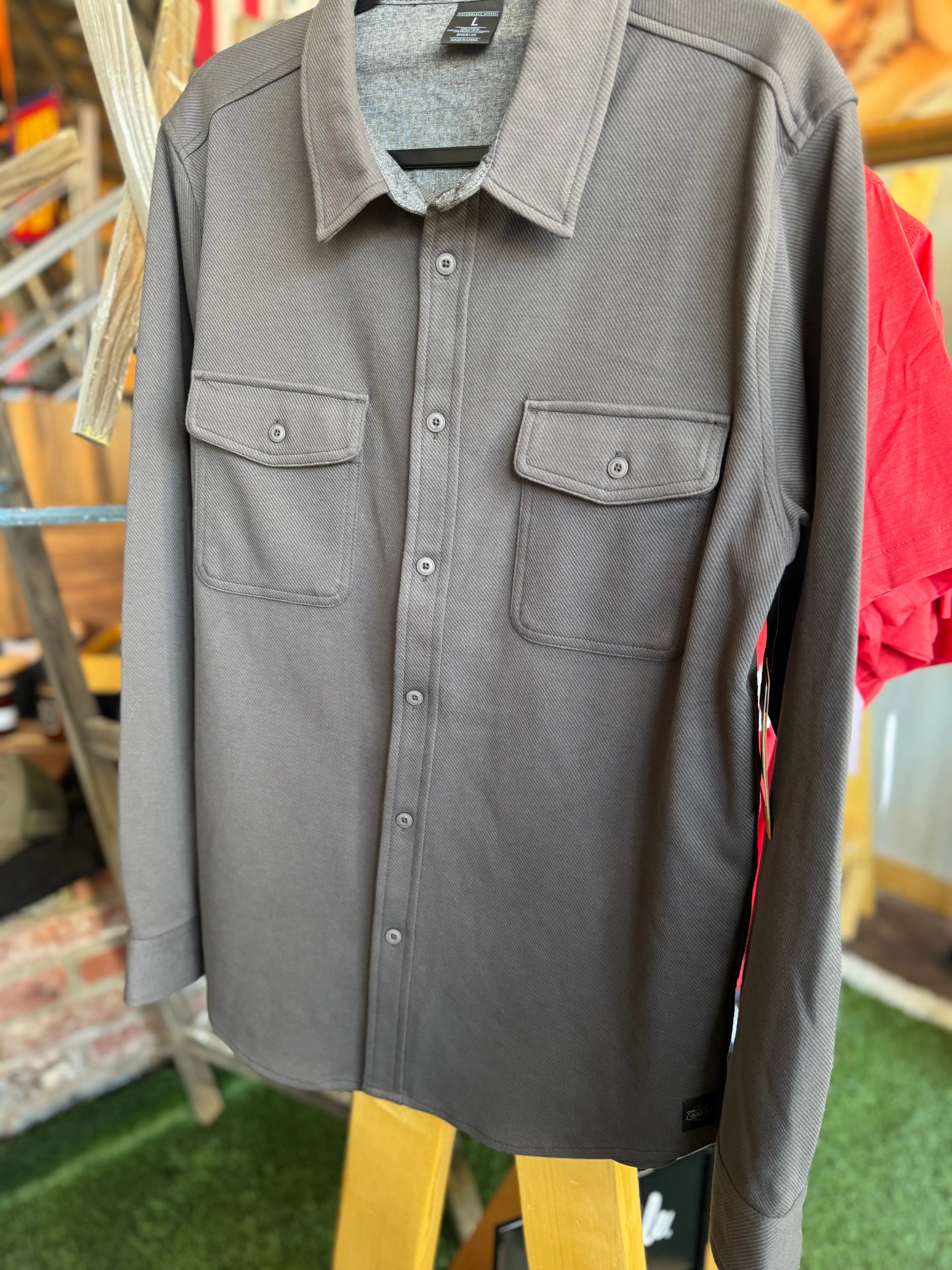 Banks Heavyweight Button Down - Charcoal - Cavalier