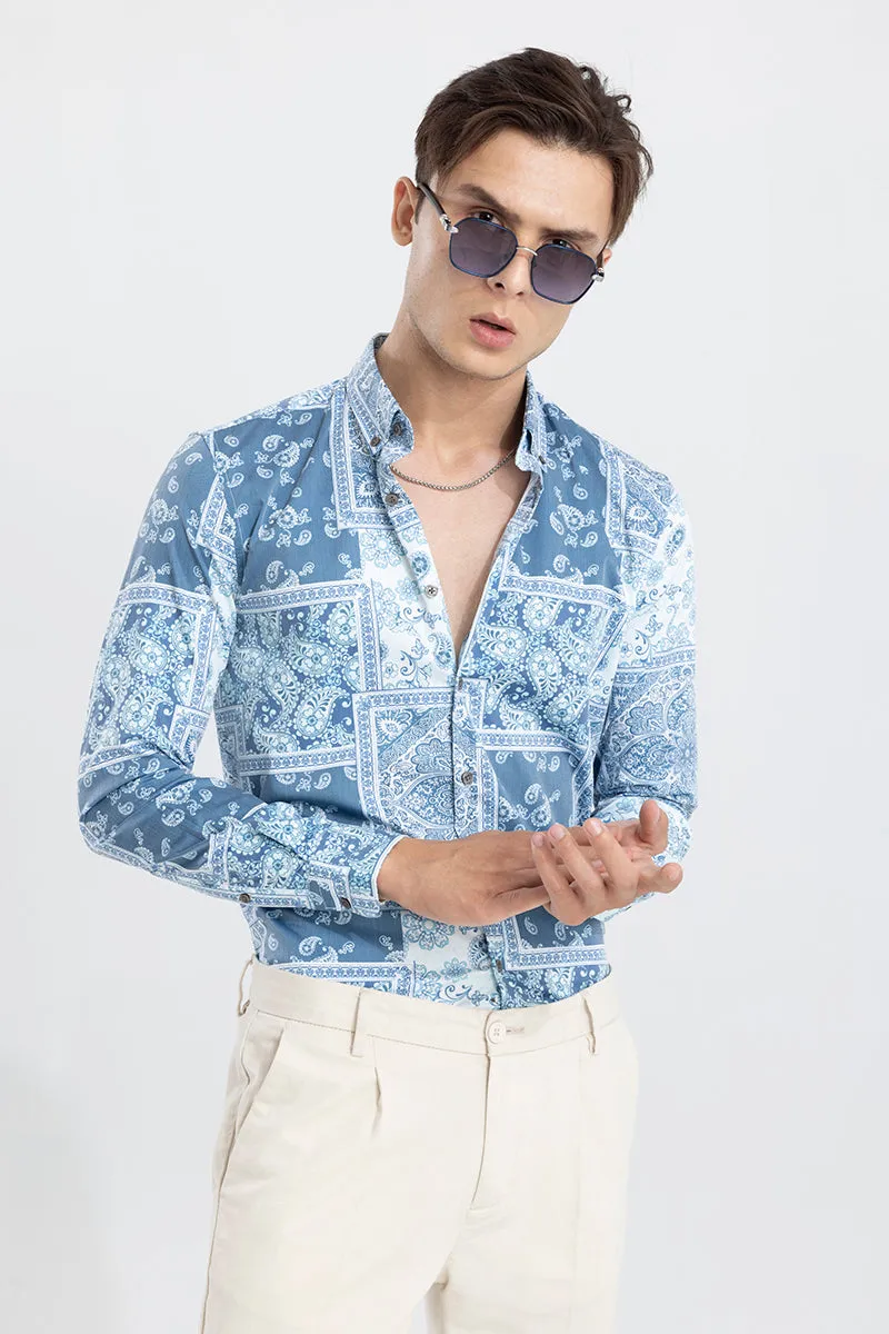 Banquet Paisley Blue Shirt