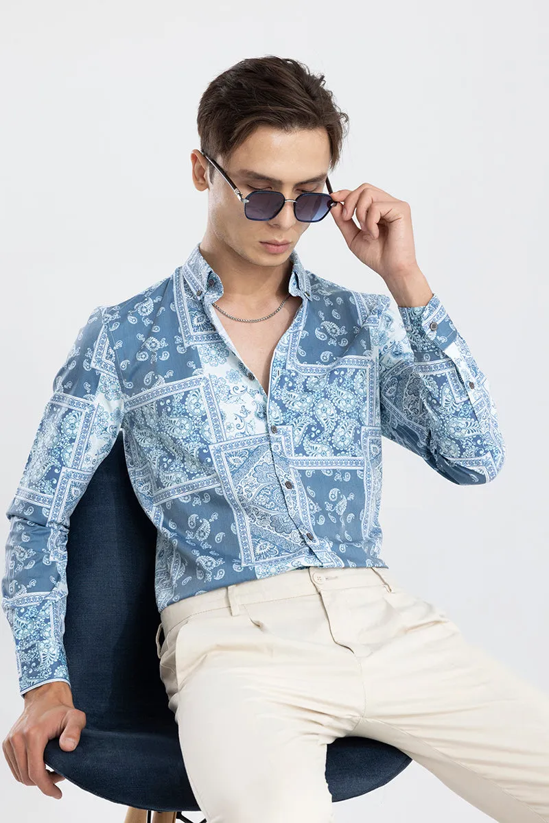 Banquet Paisley Blue Shirt