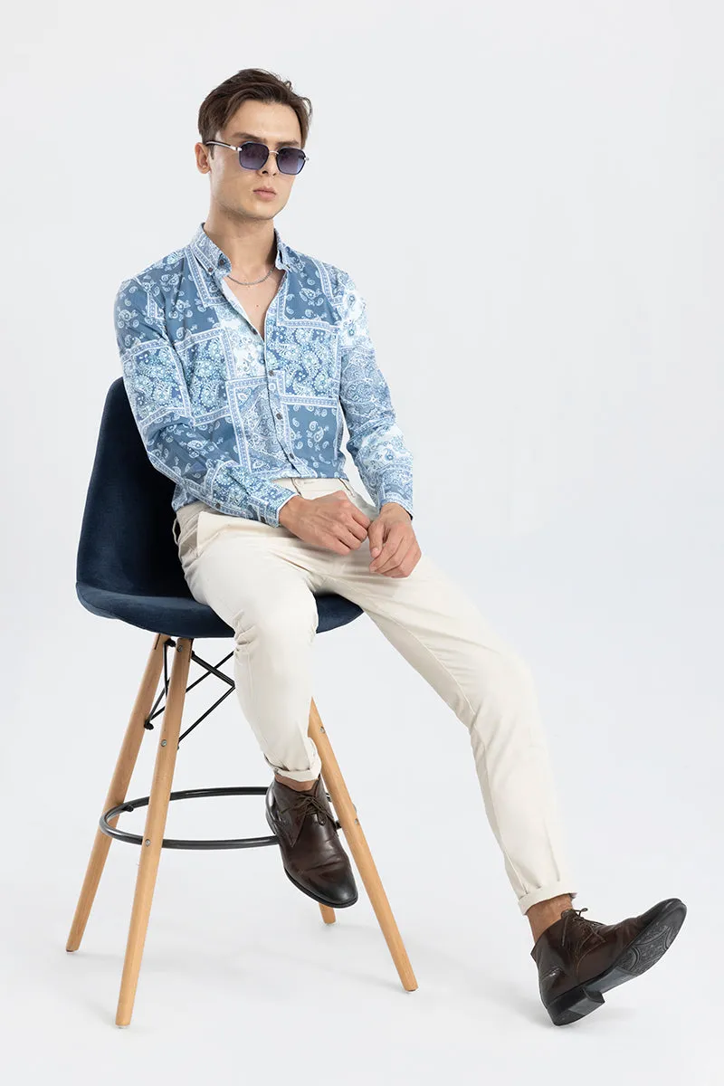 Banquet Paisley Blue Shirt