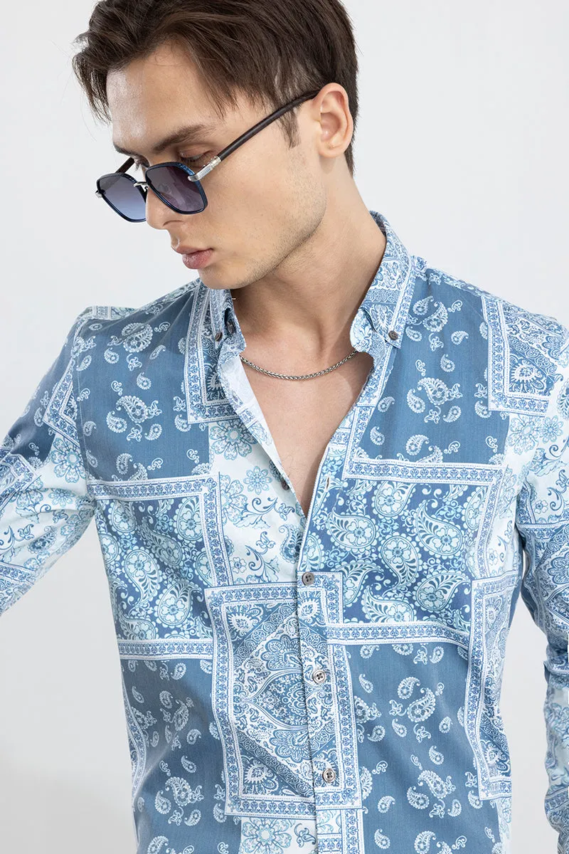 Banquet Paisley Blue Shirt