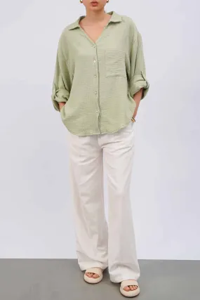 BASIC MUSLIN BUTTON DOWN