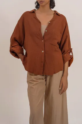 BASIC MUSLIN BUTTON DOWN