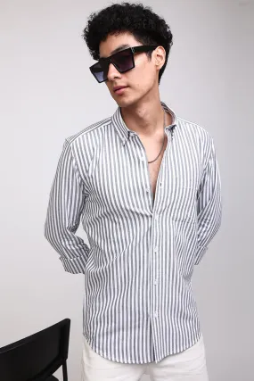 Basic Stripe Grey Shirt