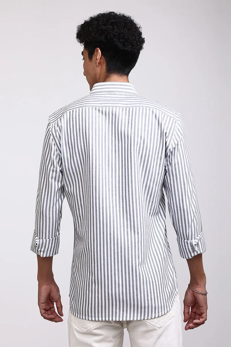 Basic Stripe Grey Shirt