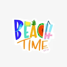 Beach Time Sticker