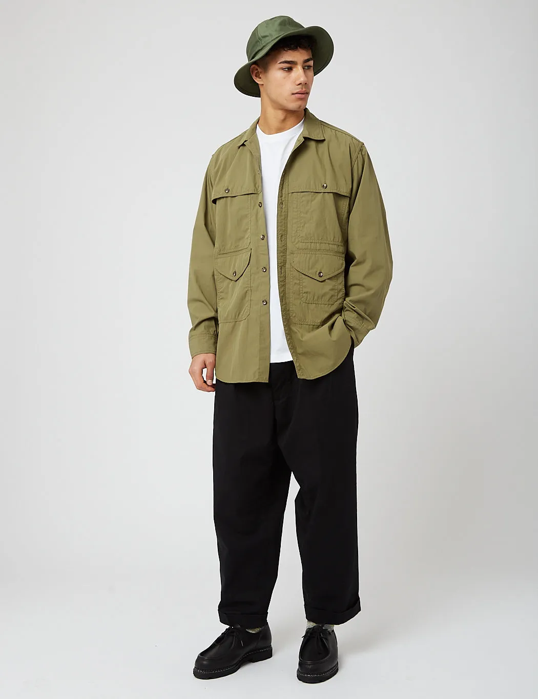 Beams Plus Adventure Shirt (Comfort Cloth) - Olive Green