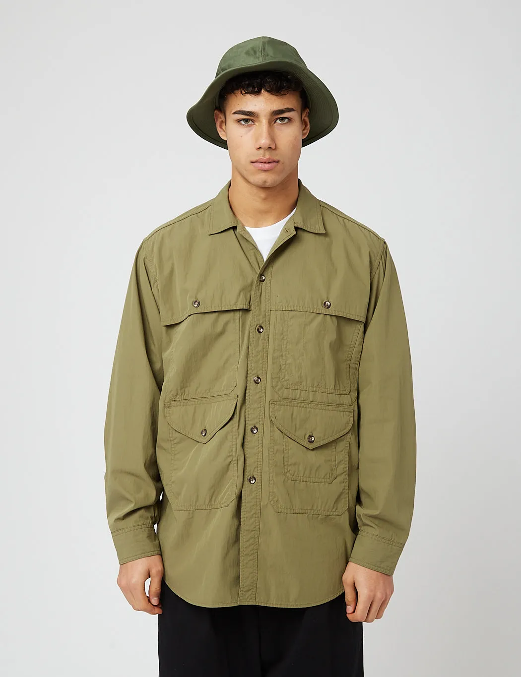 Beams Plus Adventure Shirt (Comfort Cloth) - Olive Green