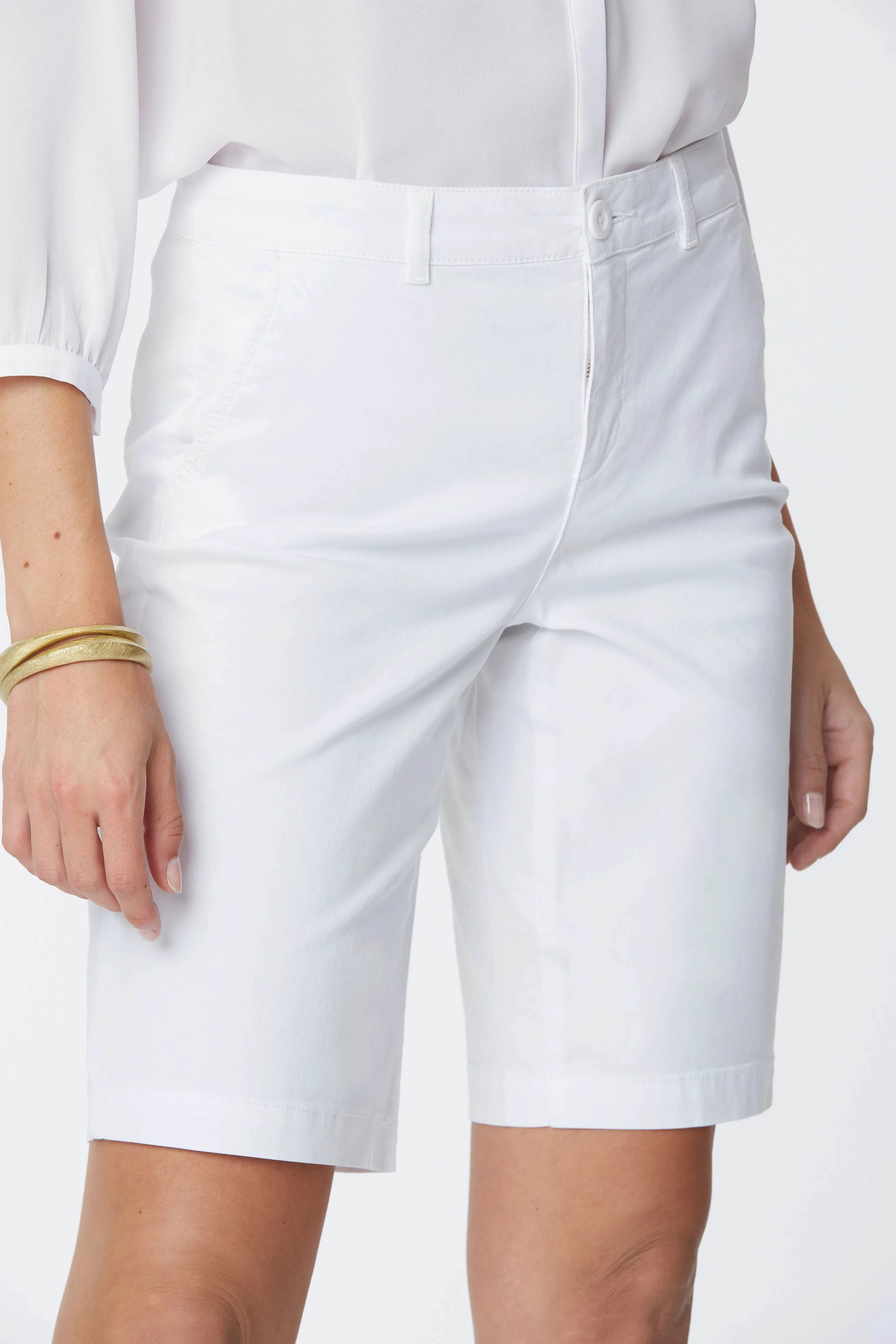 Bermuda 11 Inch Twill Shorts - Optic White