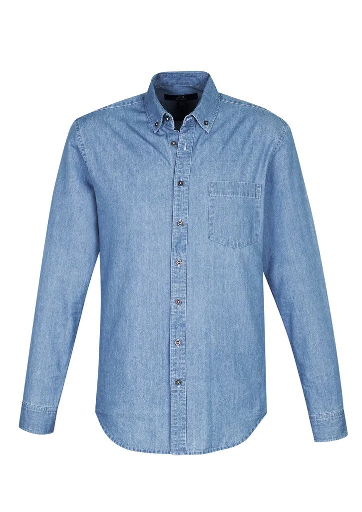 Biz Collection Indie Mens L/S Shirt  (S017ML)-Clearance